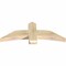 Ekena Millwork Bellingham Rough Sawn Timber Gable Bracket, Douglas Fir, 48"W x 18"H x 4"D x 6"F, 9/12 Pitch GBW048X18X0406BEL00RDF - alternate 2